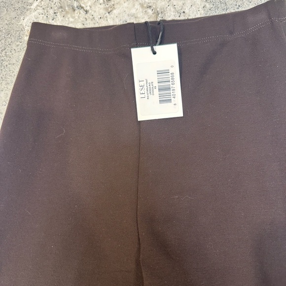 LESET Rio Stirrup Pant in Chocolate Size XS - Picture 2 of 6